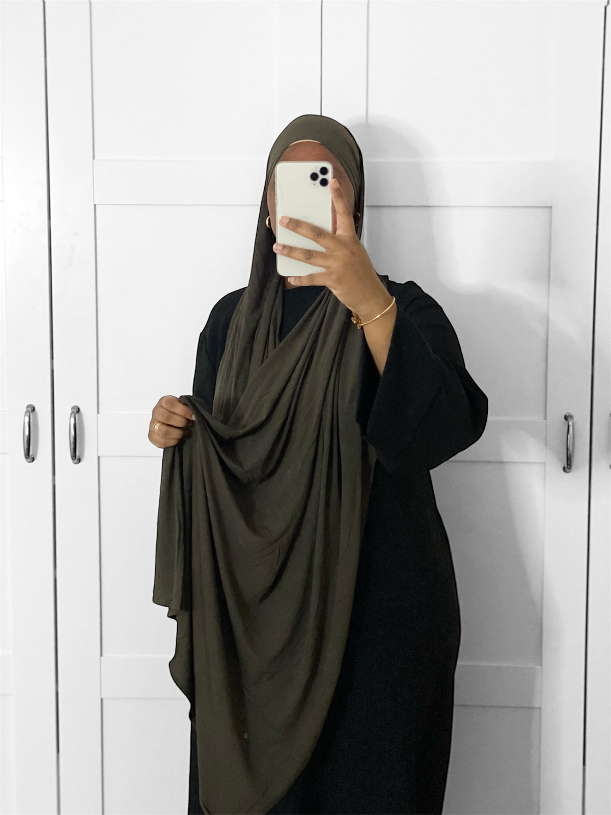 Jersey coton modal - Chocolat foncé